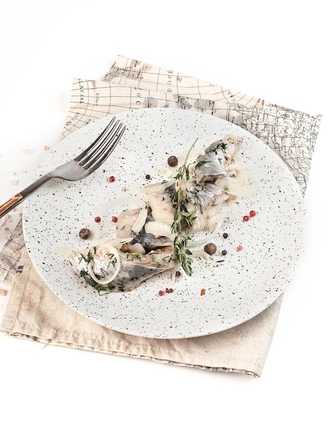 Talerz z domowym daniem